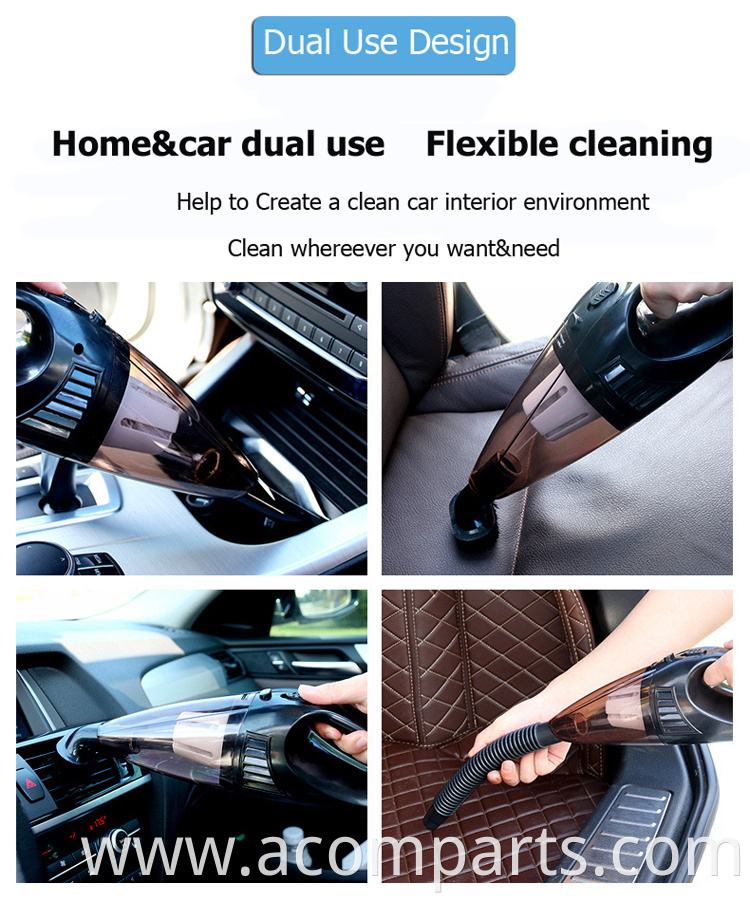 Good quality vehicle cleaning high pressure compressor 8000pa portable wireless usb mini car vacuum cleaner